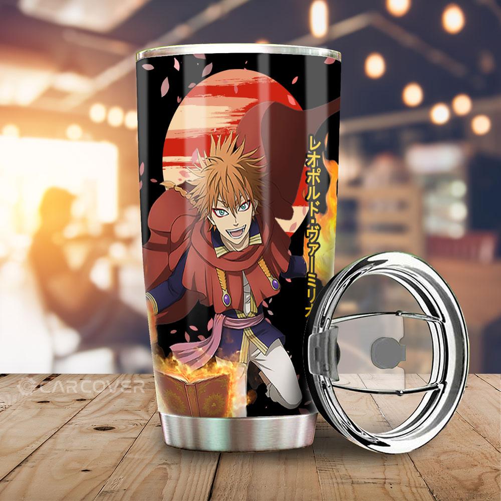 Leopold Vermillion Tumbler Cup Custom Anime Black Clover Car Accessories - Gearcarcover - 1