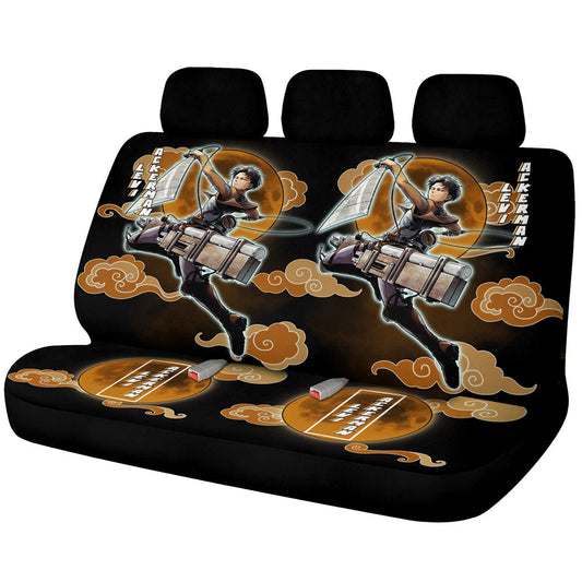 Levi Ackerman Car Back Seat Covers Custom Attack On Titan Anime Car Accessories - Gearcarcover - 1