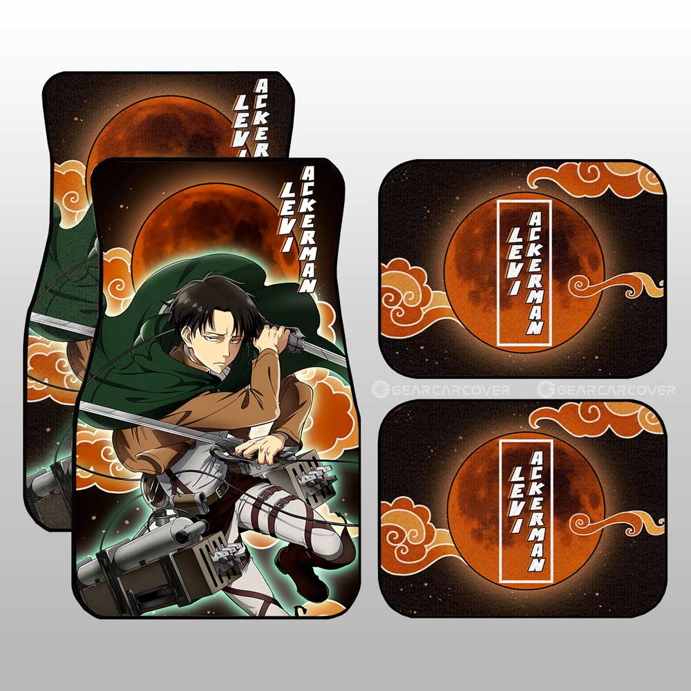Levi Ackerman Car Floor Mats Custom Attack On Titan Anime - Gearcarcover - 1