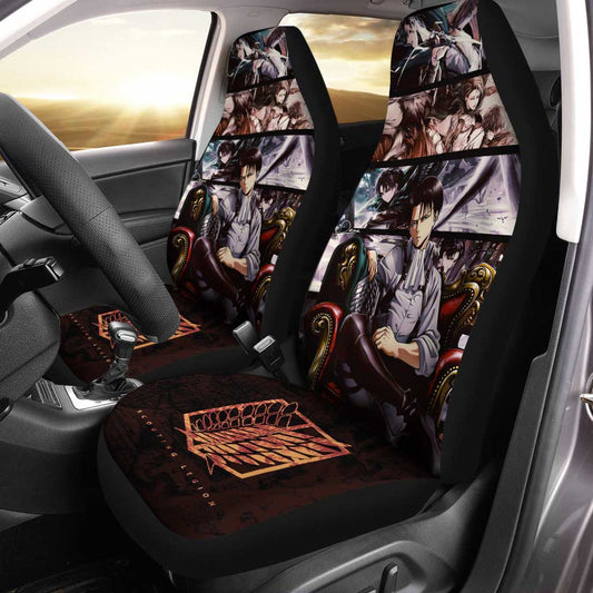 Levi Ackerman Car Seat Covers Custom Anime Attack on Titan Car Interior Accessories - Gearcarcover - 2