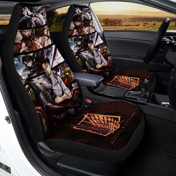 Levi Ackerman Car Seat Covers Custom Anime Attack on Titan Car Interior Accessories - Gearcarcover - 1