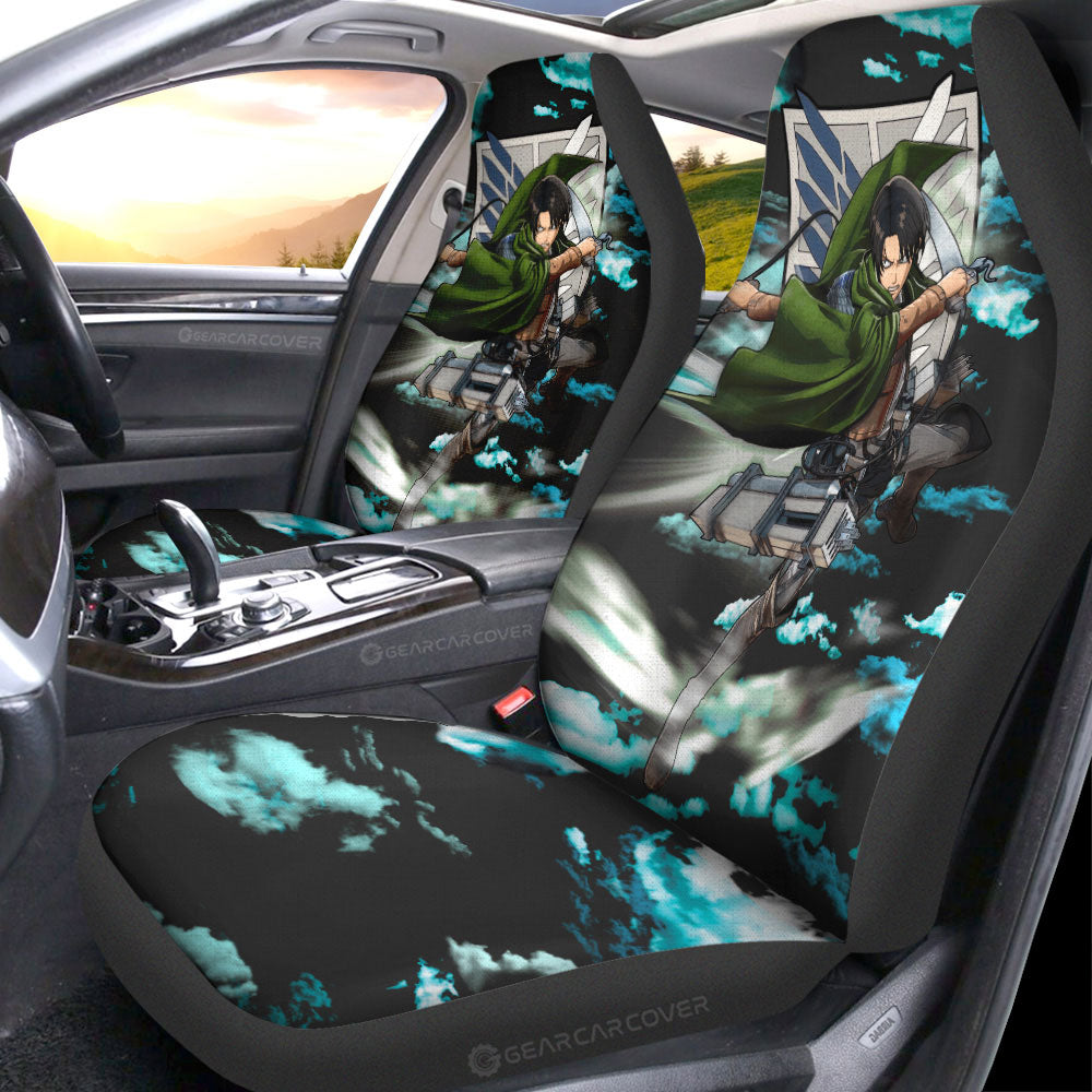 Levi Ackerman Car Seat Covers Custom Attack On Titan Anime Car Accessories - Gearcarcover - 4