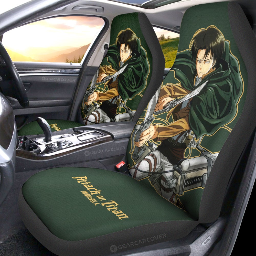 Levi Ackerman Car Seat Covers Custom Attack On Titan Anime - Gearcarcover - 2