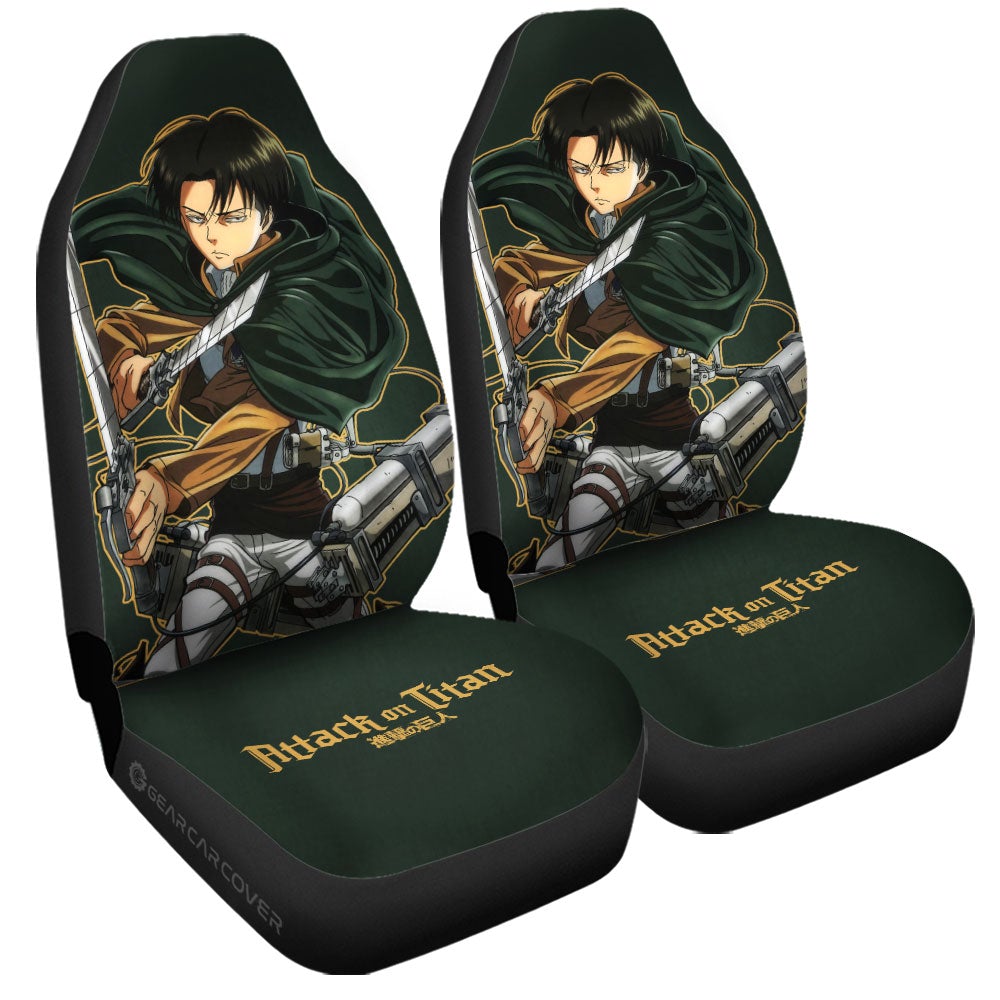 Levi Ackerman Car Seat Covers Custom Attack On Titan Anime - Gearcarcover - 3