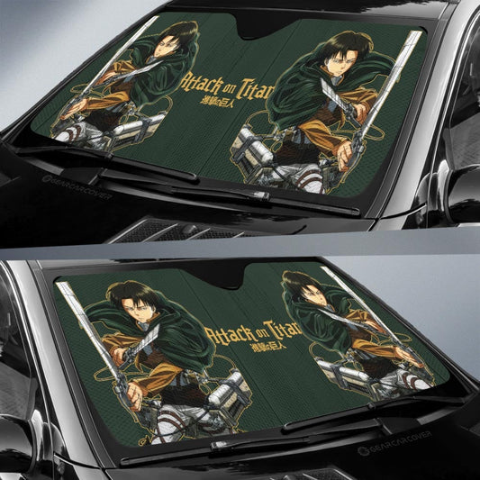 Levi Ackerman Car Sunshade Custom Attack On Titan Anime - Gearcarcover - 2