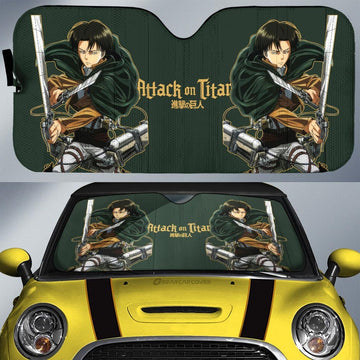 Levi Ackerman Car Sunshade Custom Attack On Titan Anime - Gearcarcover - 1