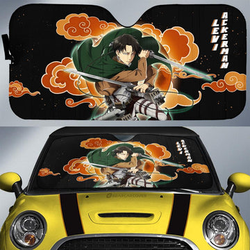 Levi Ackerman Car Sunshade Custom Attack On Titan Anime - Gearcarcover - 1