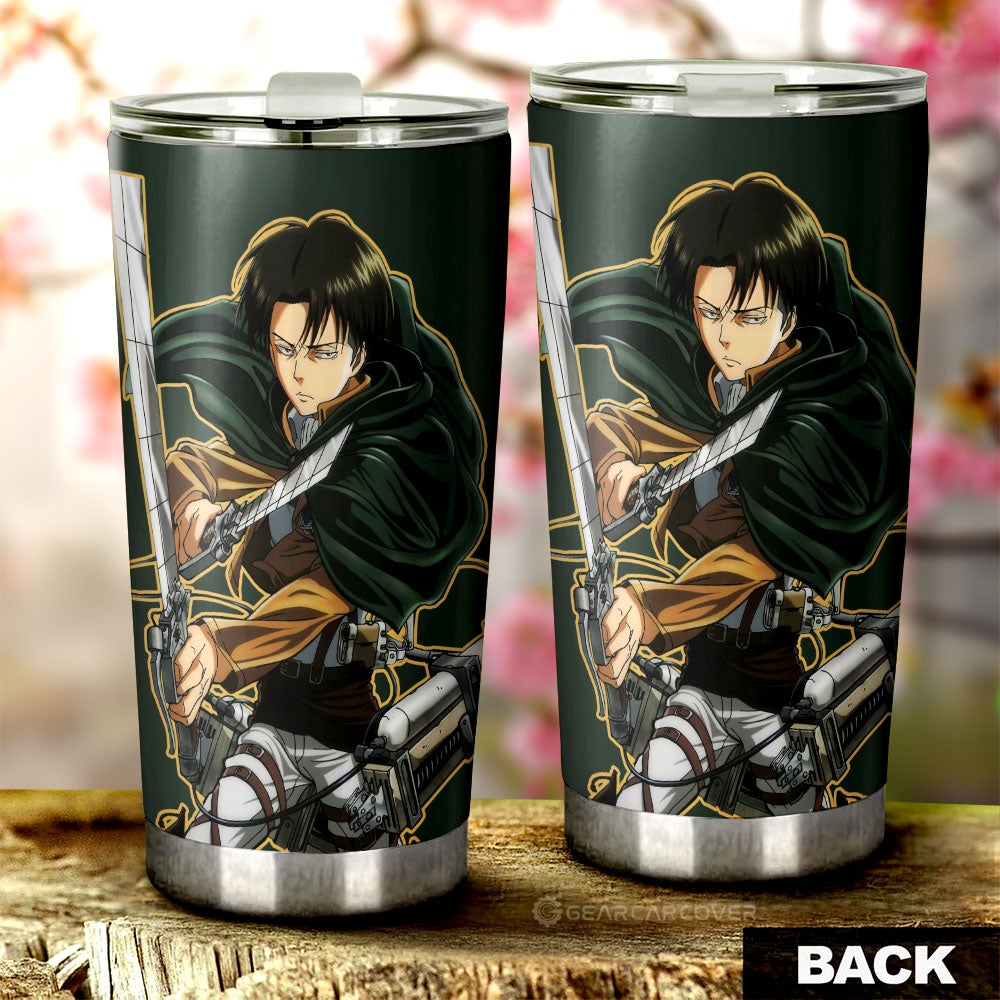 Levi Ackerman Tumbler Cup Custom Attack On Titan Anime - Gearcarcover - 3