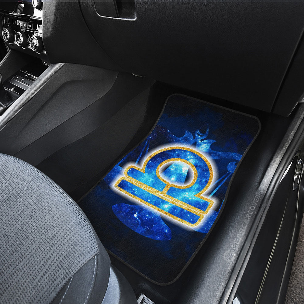 Libra Car Floor Mats Custom Name Zodiac Car Accessories - Gearcarcover - 4