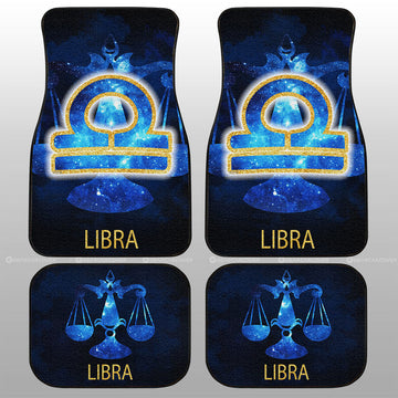 Libra Car Floor Mats Custom Zodiac Car Accessories - Gearcarcover - 1