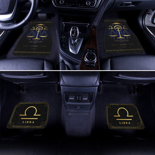 Libra Car Floor Mats Custom Zodiac Car Accessories - Gearcarcover - 2