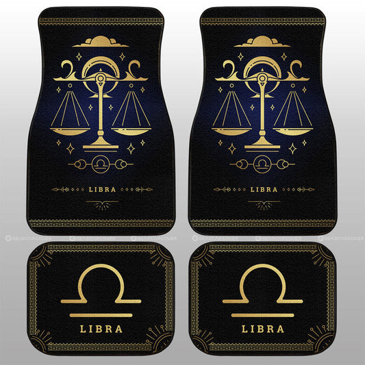 Libra Car Floor Mats Custom Zodiac Car Accessories - Gearcarcover - 1