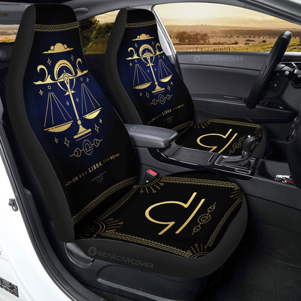 Libra Car Seat Covers Custom Zodiac Car Accessories - Gearcarcover - 3