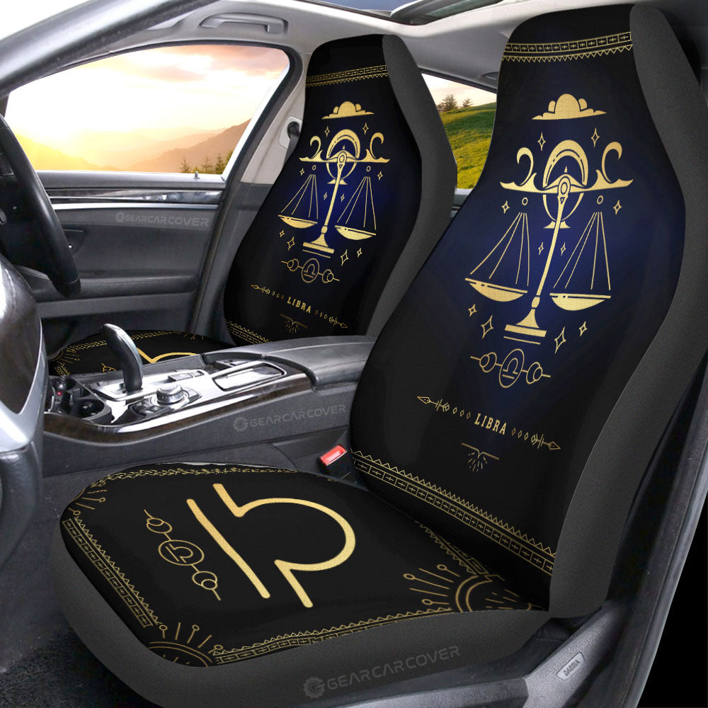 Libra Car Seat Covers Custom Zodiac Car Accessories - Gearcarcover - 4