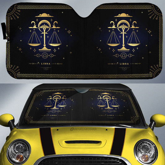 Libra Car Sunshade Custom Zodiac Car Interior Accessories - Gearcarcover - 1