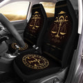 Libra Horoscope Car Seat Covers Custom Birthday Gifts Car Accessories - Gearcarcover - 1