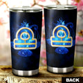 Libra Tumbler Cup Custom Name Zodiac Car Interior Accessories - Gearcarcover - 3