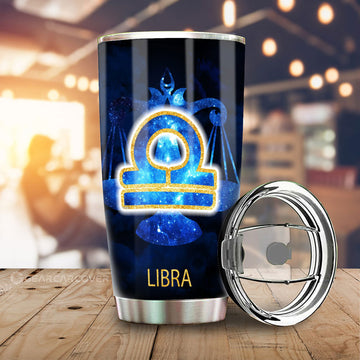 Libra Tumbler Cup Custom Zodiac Car Interior Accessories - Gearcarcover - 1