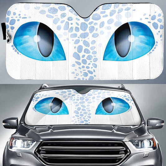 Light Fury Eyes Car Sunshade Custom How to Train Your Dragon Car Accessories - Gearcarcover - 1