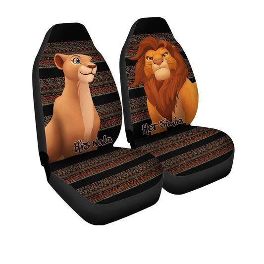 Lion King Simba and Nala Car Seat Covers Custom Couple Car Accessories - Gearcarcover - 2