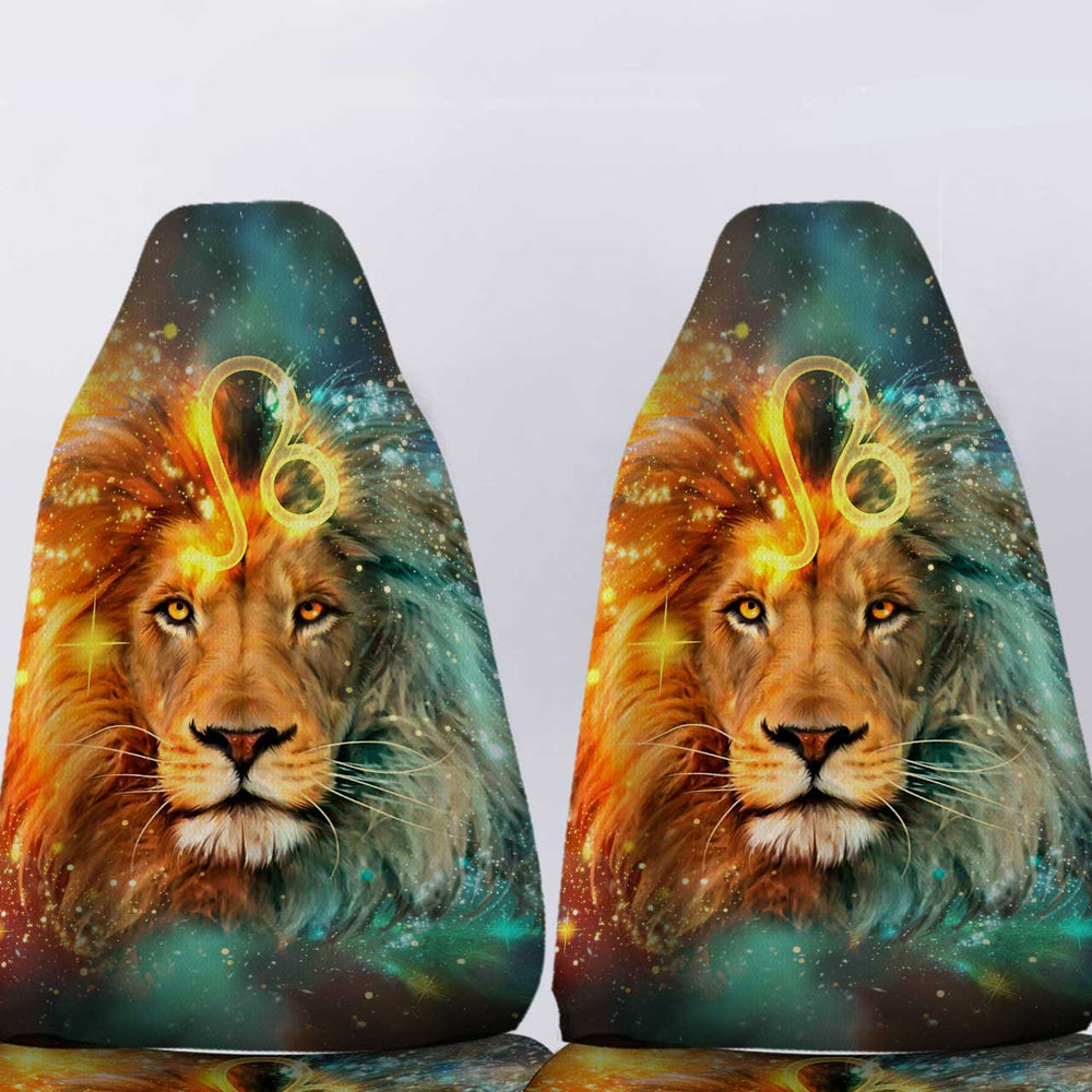 Lion Zodiac Personalized Car Seat Covers Personalized Gift Idea Car Accessories - Gearcarcover - 4