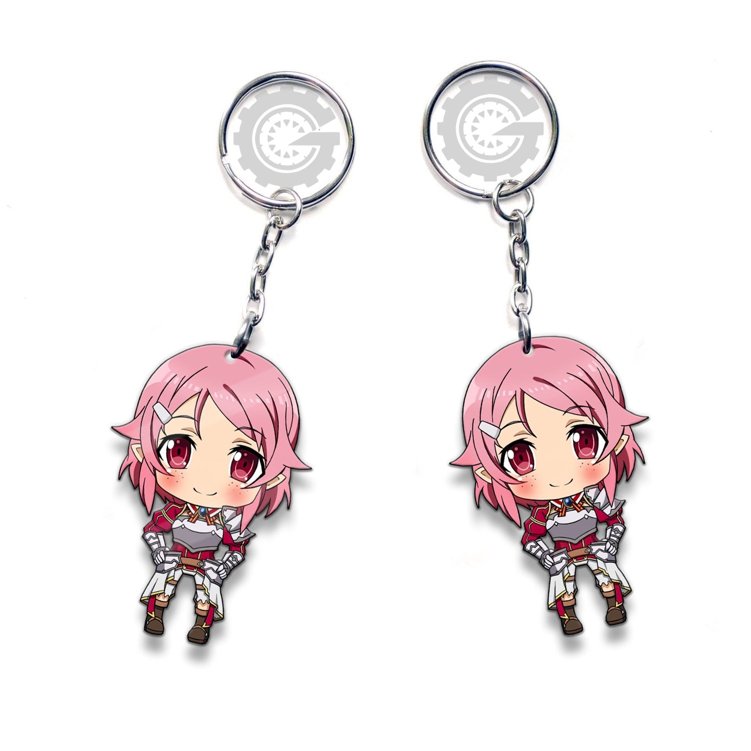 Lisbeth Keychain Custom Sword Art Online Anime Car Accessories - Gearcarcover - 3