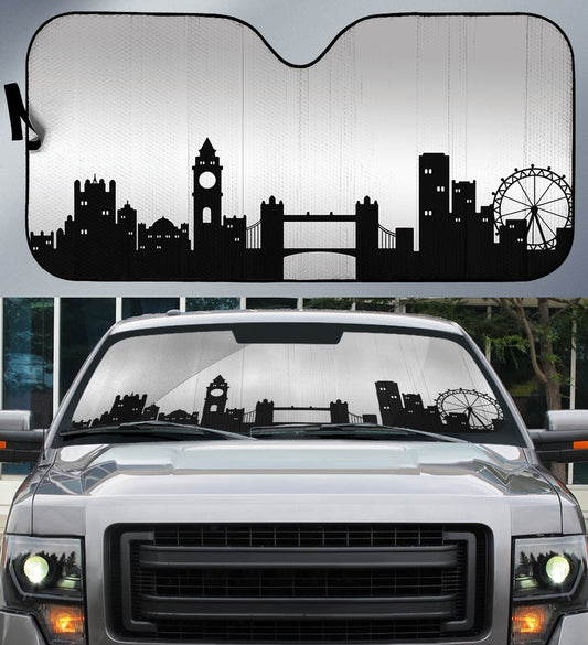 London Skyline Car Sunshade Custom Car Accessories - Gearcarcover - 1