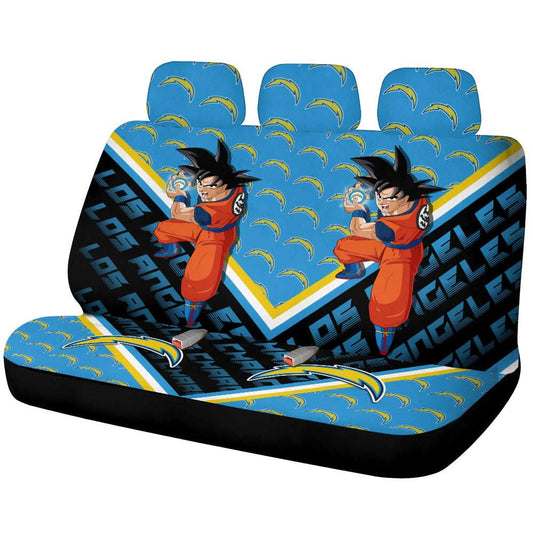 Los Angeles Chargers Car Back Seat Cover Custom Car Decorations For Fans - Gearcarcover - 1