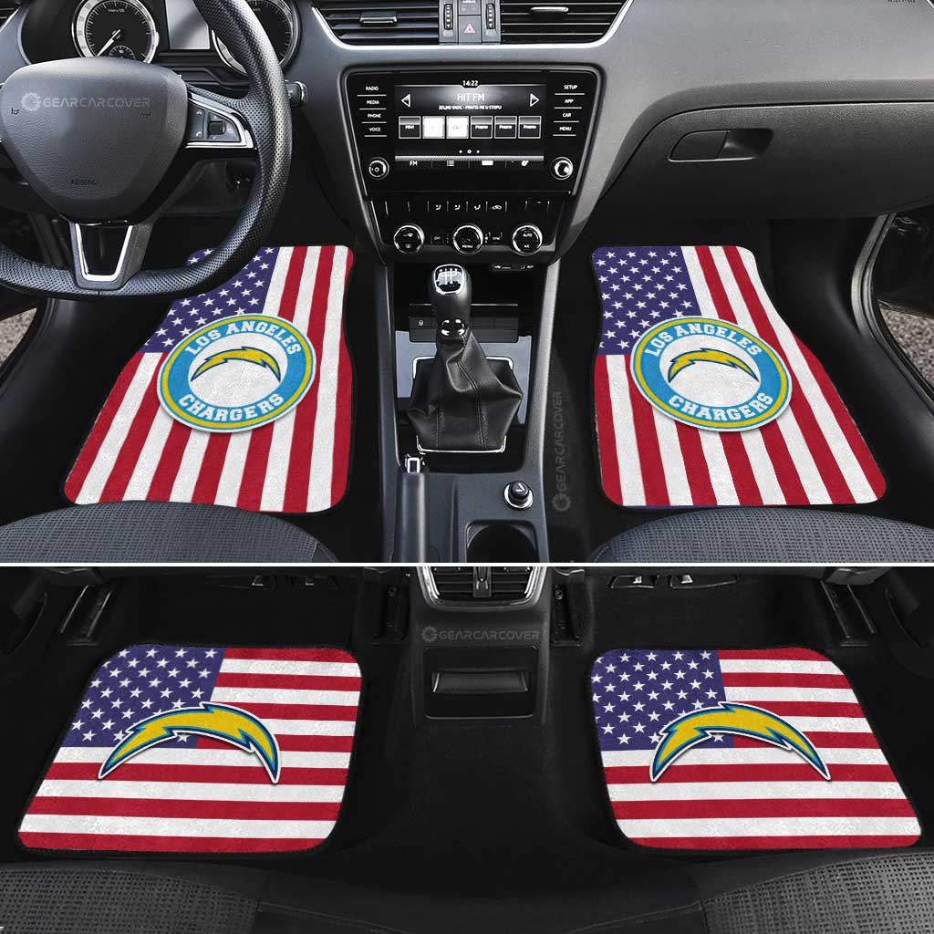 Los Angeles Chargers Car Floor Mats Custom Car Decor Accessories - Gearcarcover - 2