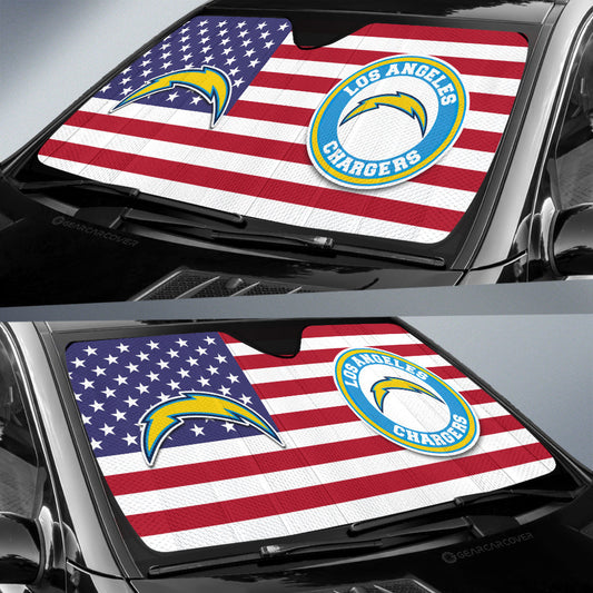 Los Angeles Chargers Car Sunshade Custom Car Decor Accessories - Gearcarcover - 2