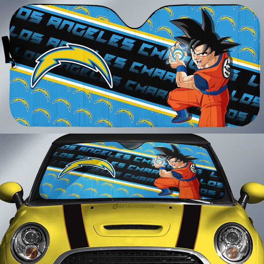 Los Angeles Chargers Car Sunshade Custom Car Decorations For Fans - Gearcarcover - 1