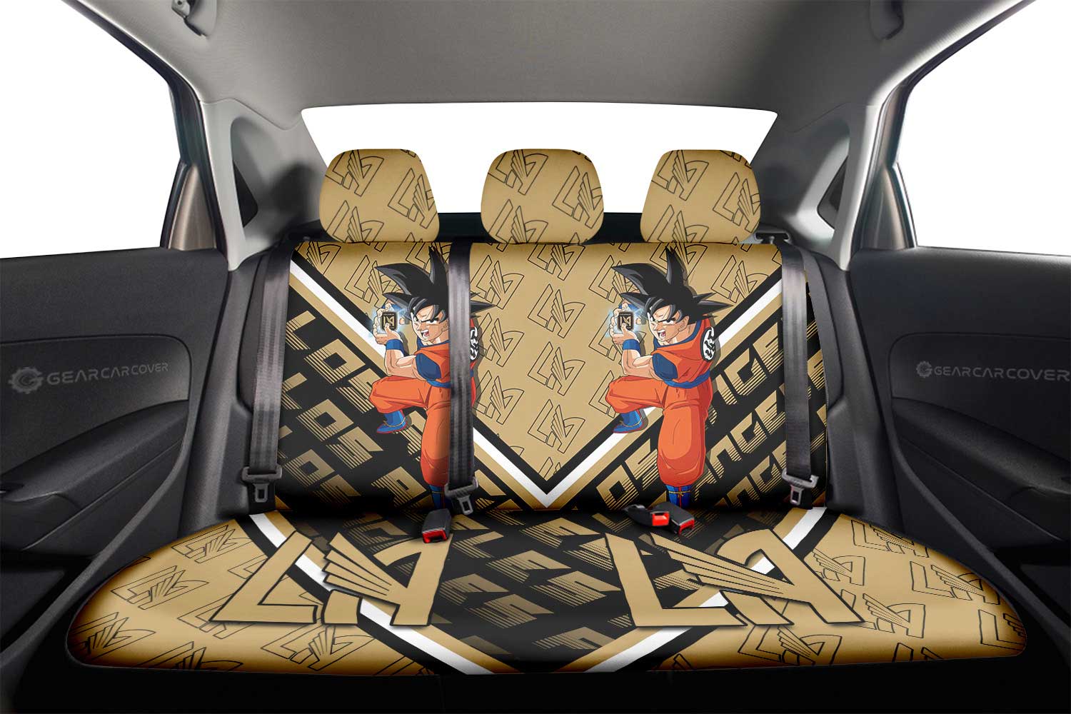 Los Angeles FC Car Back Seat Covers Custom Car Accessories For Fans - Gearcarcover - 2