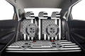 Los Angeles Kings Car Back Seat Cover Custom US Flag Style - Gearcarcover - 2