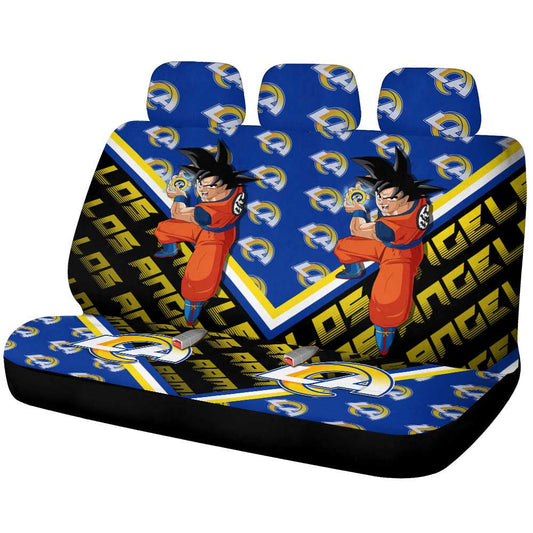 Los Angeles Rams Car Back Seat Covers Custom Car Accessories For Fans - Gearcarcover - 1