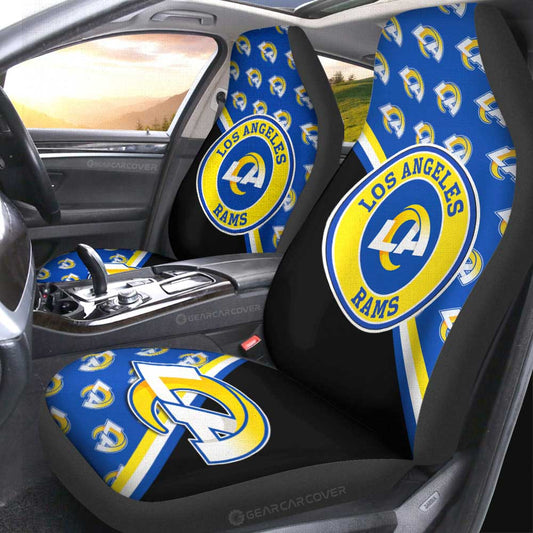 Los Angeles Rams Car Seat Covers Custom Car Accessories For Fans - Gearcarcover - 2