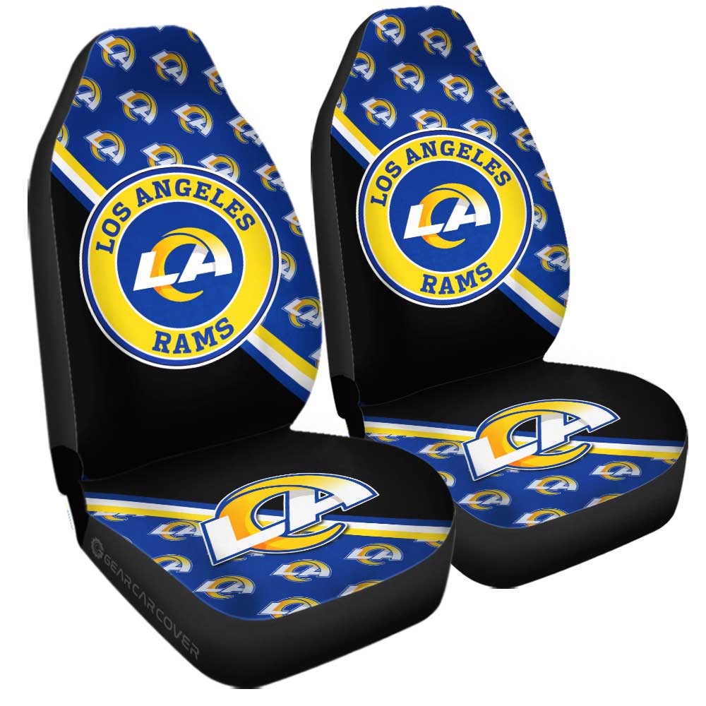 Los Angeles Rams Car Seat Covers Custom Car Accessories For Fans - Gearcarcover - 3