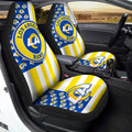 Los Angeles Rams Car Seat Covers Custom US Flag Style - Gearcarcover - 1