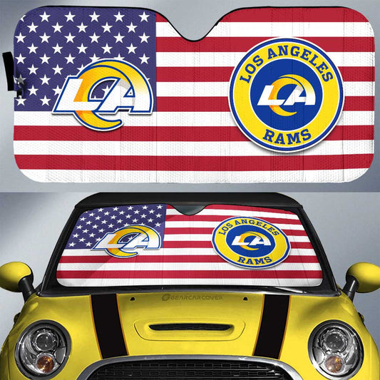 Los Angeles Rams Car Sunshade Custom Car Decor Accessories - Gearcarcover - 1