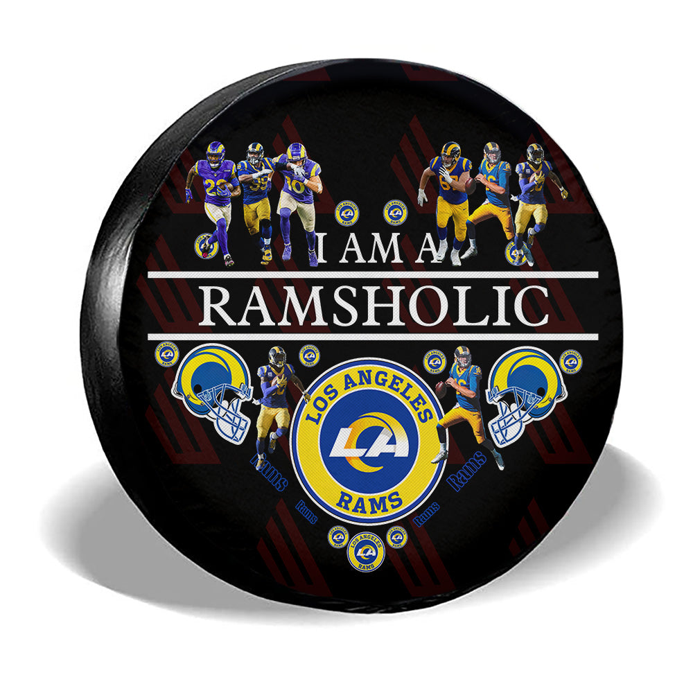 Los Angeles Rams Spare Tire Cover Custom For Holic Fans - Gearcarcover - 3