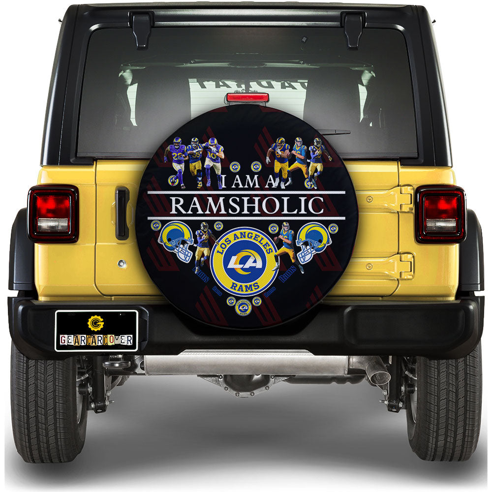 Los Angeles Rams Spare Tire Cover Custom For Holic Fans - Gearcarcover - 1
