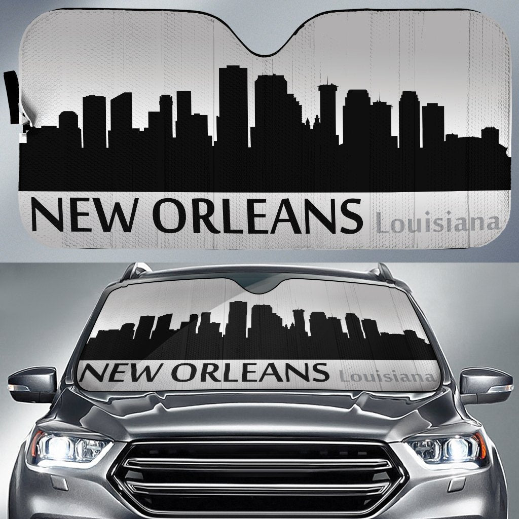 Louisiana New Orleans Skyline Car Sunshade Custom Car Accessories - Gearcarcover - 1