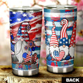 Love American Gnome Tumbler Cup Custom Christmas Car Accessories - Gearcarcover - 3