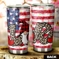 Love Gnome Tumbler Cup Custom US Flag Car Accessoriess - Gearcarcover - 3