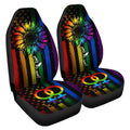 Love Is Love LGBT Car Seat Covers Custom Car Accessories - Gearcarcover - 4