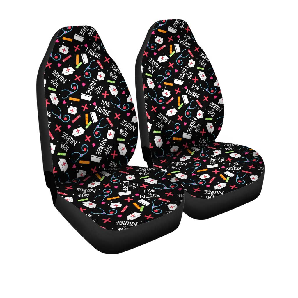 Love Nurse Car Seat Covers Custom Nurse Car Accessories - Gearcarcover - 3
