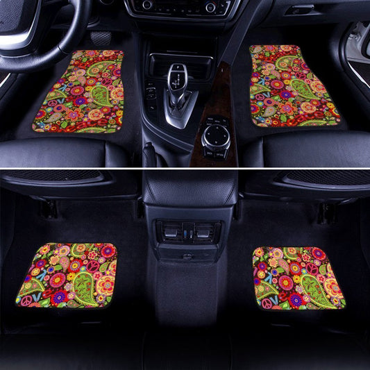 Love Peace Car Floor Mats Custom Beautiful Idea Accessories For Car - Gearcarcover - 2