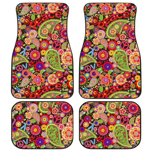 Love Peace Car Floor Mats Custom Beautiful Idea Accessories For Car - Gearcarcover - 1