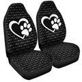 Love Peace Dog Car Seat Covers Custom Black Car Interior Accessories - Gearcarcover - 3