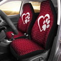 Love Peace Dog Paw Car Seat Covers Custom Car Interior Accessories - Gearcarcover - 2