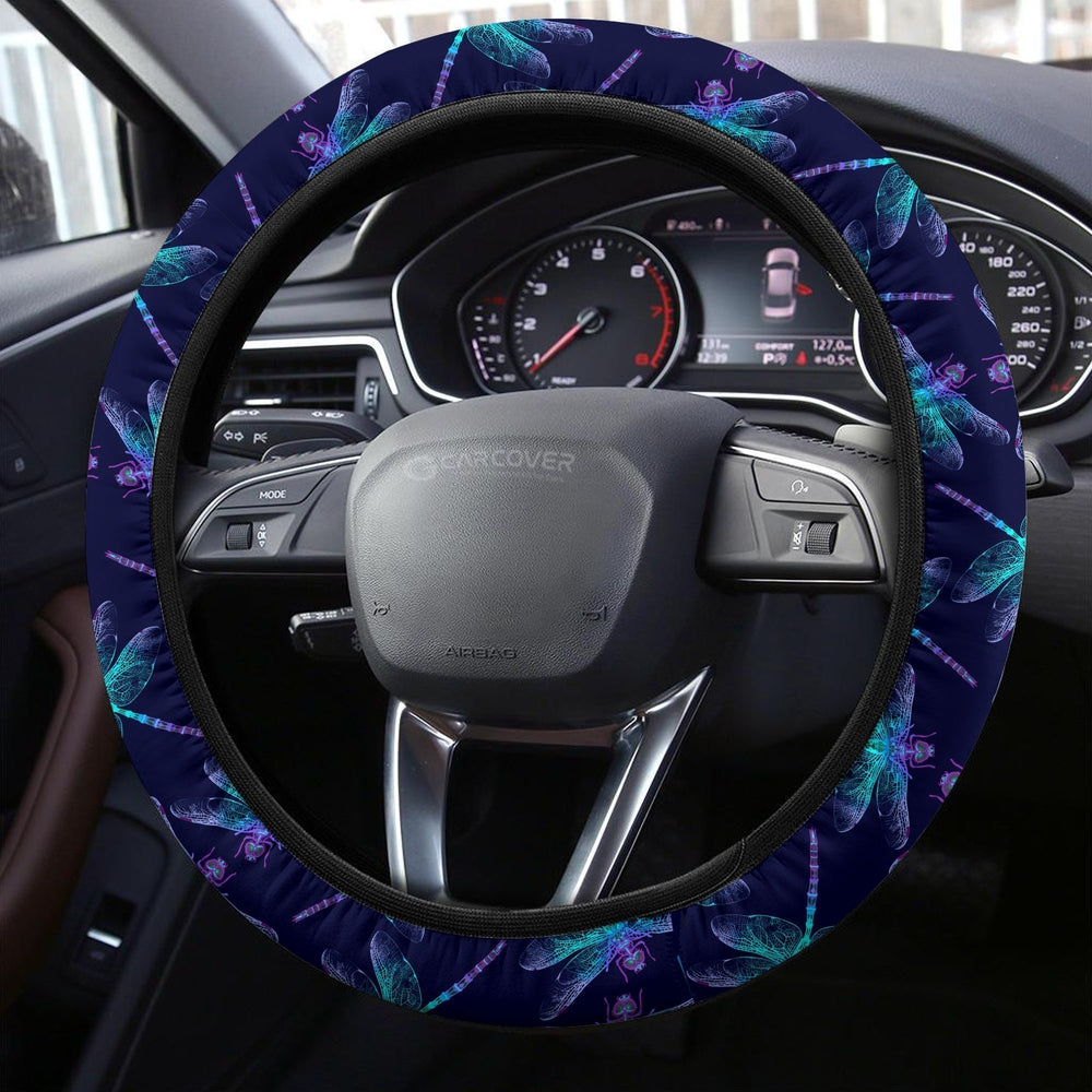 Lovely Dragonfly Steering Wheel Covers Custom Cool Car Accessories - Gearcarcover - 2